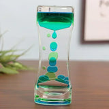 Acrylic Liquid Hourglass Timer Pressure-reducing Two-color Liquid Oil Drain Creative Oil Drop Process Desktop Display Hourglass