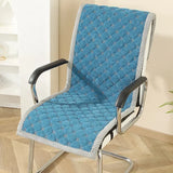 Milk Velvet Integrated Chair Cushion Household Dining Chair Cushion Comfortable Stool Covers for Prolonged Sitting in The Office