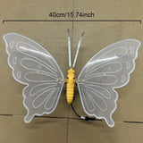 40cm 60cm of LED Outdoor Simulation Dynamic Static Butterfly Lights Holiday Party Decorations Butterflies Dynamic Insect Lights
