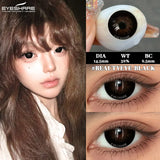 Fashion Color Contact Lenses 1 Pair Black Big Eyes Softlenses Colored Contact Lens eye Makeup Beautiful Pupils