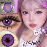 1 Pair Cosplay Colored Contact Lenses Red Lenses Halloween Blue Beauty Makeup Eyes Lenses Anime Purple Eyes Contacts