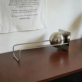 Luxury Desktop Bookshelf Book Holder Spherical Office Storage Rack Desktop Storage Rack Desktop Ornament Organizer