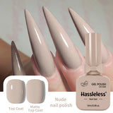 Single-use gel nail polish, classic colors, semi-permanent, removeable by soaking or LED polish, suitable for home and salon use