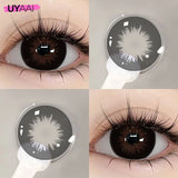 Grey Color Contact Lenses Big Black Eyes Lenses Natural Brown Lens Beauty Pupils Comestic Blue Lens 14.5/14.2mm