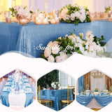 Gold Sequin Rectangle Table Cover Sparkly Fabric Table Cloth for Birthday Wedding Party Holiday Baby Shower Christmas Decoration