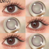 NEW Color Contact Eye Color Lenses Makeup Natural Black Lens Cosmetics Pink Eyes Lenses Woman Makeup Blue Beauty Contacts