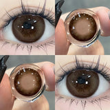Brown World 1 Pair New Product Color Contact Lenses Degrees Fashion Comfort Soft Nature Blue Grey Lenses