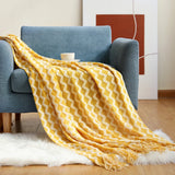 1PC Acrylic knitted blanket, office blanket shawl, soft and comfortable sofa blanket bed end cover towel