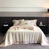 4Pcs Natural Bamboo Fiber Super Soft Silky Cool Feeling Skin-friendly Bedding Set Duvet Cover Bed Sheet/Fitted Sheet Pillowcases