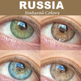 1 Pair Soft Lens Colored Contact Lenses, Small Pupil Eye-Enlarging,  for Daily Cosmetic Makeup & Chic Styling