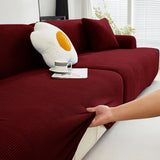 Elastic Universal Sofa Slipcover Knit Thicken Sofa Cover for Living Room Armchair Couch Cover L-shape Sofa Cover 1/2/3/4 Seater
