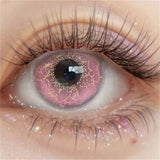Colored Contact Lenses Lalens Pink Purple Violet Yellow Hazel Brown Color Contacts Eye Lens Eyes Half Year 2Pcs
