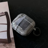 Simple Style Graphite Grey Gloss Soft Protective Case for AirPods 1 or 2 Pro 2 4 3nd Generation Earphone Fundas Shockproof Coque