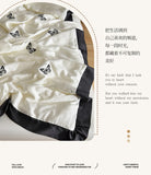 White Butterfly Quilts Air Conditioning Blanket Summer Quilt Silky High Quality Skin-Friendly Bedding with Embroidery 200*230cm