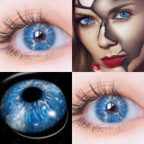 Blue Color Contact Lenses for Eyes Cosplay Yearly Makeup Halloween Beauty Color Contact Lenses Cosplay Anime Accessories