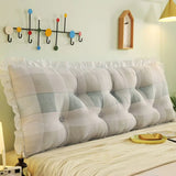 Removable Washable Waist Protection Cushion Washed Cotton Headboard Soft Bag Pillow Bed Sofa Tatami Mat Suitable for All Seasons