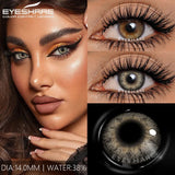 1Pair Colored Contact Lenses for Eyes Blue Lenses Gray Pupils Green Eye Natural Lenses Fashion Beauty Contacts Yearly