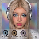 Eye Eyes Color Contacts Colored Contact Lenses Lens Daily Prescription Cosmetics Myopia Natural 2Pcs 12 Months 1 Year