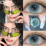 1 Pair HOt Product Color Contact Lenses  Eyes Halloween High Quality Contact Lenses Purple Green Lense