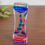 Acrylic Liquid Hourglass Timer Pressure-reducing Two-color Liquid Oil Drain Creative Oil Drop Process Desktop Display Hourglass