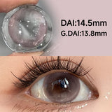14.5mm High Pigment Colored Contacts 2pcs Free Shipping Half Yearly Big Diameter Red Brown Blue Lenses for Party Daily