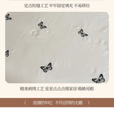 White Butterfly Quilts Air Conditioning Blanket Summer Quilt Silky High Quality Skin-Friendly Bedding with Embroidery 200*230cm