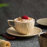 Triangular Coffee Cup Saucer Set Unique Vintage Home Coffee Cup Saucer Pour Over Coffee Drinking Utensils Household Goods