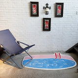 Special-shaped Living Room Carpet Creative Art Swimming Pool Shape Bedroom Rug Ins Style Large Area Soft Coffee Table Mats Ковер