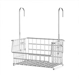 Hanging Organizer Bathroom Shelf Shower Basket With Hooks Storage Shelf No Drilling Shower Rack For Shower Faucet Or Cross Bar