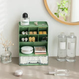 Simple Pen Holder With Drawer Multifunction Desktop Organizer Stationery Storage Box Student Office Desk Decorations