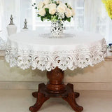 New Lace Tablecloth Pastoral round tablecloth Dining table cloths Home Embroidery table cover rose gold decoration house towel