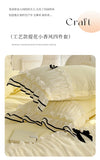 Luxury Princess Bedding Sets Princess Style Fashion 4Pcs Duvet Cover Bed Sheet Pillowcase Lace Ruffles Bed Skirt Bedroom Decor