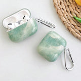 Light cyan Wireless Bluetooth case for AirPods1/2 AirPods3 AirPods pro and pro2 tpu marble panting earphone cover