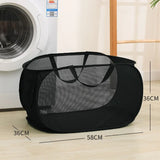 Foldable Laundry Basket Mesh Cloth Breathable Laundrys Hamper Large Capacity Storage Baskets Home Accessories