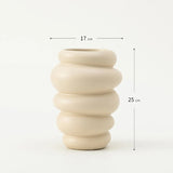 Ceramic Vase Matte Irregular Tabletop Flower Arrangement Device Hydroponic Vases Home Decoration