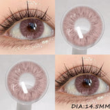 2pcs Blue Natural Color Contact Lenses for Eyes Brown Lenses Colorcon Korean Lenses Yearly Beauty Brown Eye Contacts