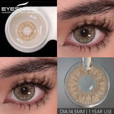 1 pair Colored Contact Lenses for big Eyes Natural Eye Lenses Gray Contact Green Lenses Blue Lenses Fashion Lenses