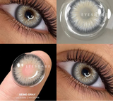 1pair Natural Color Contact Lenses for Eyes Fashion Blue Lenses Gray Pupils Brown Lenses Yearly Cosmetic Green Contacts