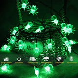 1pc 20/30 LED Halloween Spider Outdoor String Light With 8Lighting Modes Lamp Solar Powered For Home Garden Yard Halloween Decor