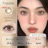 1Pair Natural Brown Contact Lenses for Eyes Colored Lenses Gray Pupils Big Eye Lenses Fashion Beauty Contacts Yearly