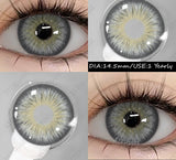 2 pcs New Colored Contact Lenses Natural Gray Eyes Contacts Blue Beauty Pupils Brown Makeup Contact Green Eye Lens