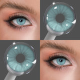 Prescription Colored Contact Lenses with Power Small Pupil Natural Eye Beauty 12 Month Disposable for Daily Cosmetics