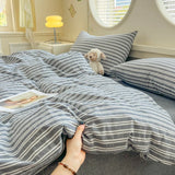 100% Cotton Comforter Cover Stripe Style Duvets Cover Skin-friendly Quilts Cover Home Bedding housse de couette (No Pillowcase)