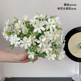 Korean Style Daisy Butterfly Flower Artificial Flowers Dried Flower Bouquet Living Room Window Wedding Greenhouse Decoration