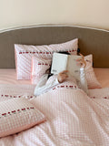 Cute Embroidered Waed Cotton Bedding Set Tee Four Pieces Color Woven Pure Cotton Bed eet Quilt Cover Bed Canopy