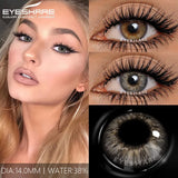 1Pair Colored Contact Lenses for Eyes Blue Lenses Gray Pupils Green Eye Natural Lenses Fashion Beauty Contacts Yearly