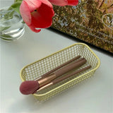 Desktop Storage Basket INS Metal Sundries Organizer Basket Photocard Case Office Stationery Home Supplies Make Up Sorting Holder