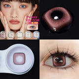 6 Months Wear Myopia Colored Lenses Power Pussy Control Grey Soft Contacts Cosplay Eye Makeup Cosmetic