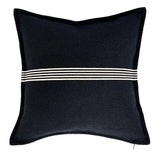 American Luxury Cotton Cushion Cover Geometric Striped Black Thickened Sofa Throw Pillow Cover Decorative Living Room Home Decor
