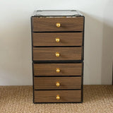 Luxury Jewelry Box Exquisite Necklaces Earrings Walnut Storage Box Multi-Layer Storage Box Desktop Organizer Home Decoration